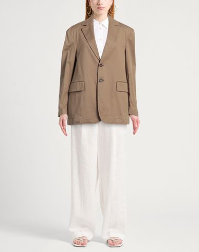 Tod's Woman Blazer Camel Size 4 Cotton, Elastane