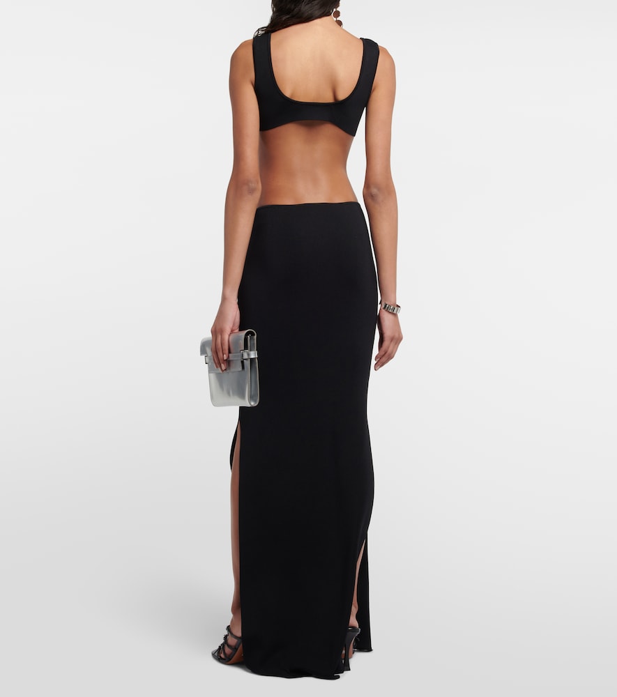 Aya Muse Heri cutout knit maxi dress