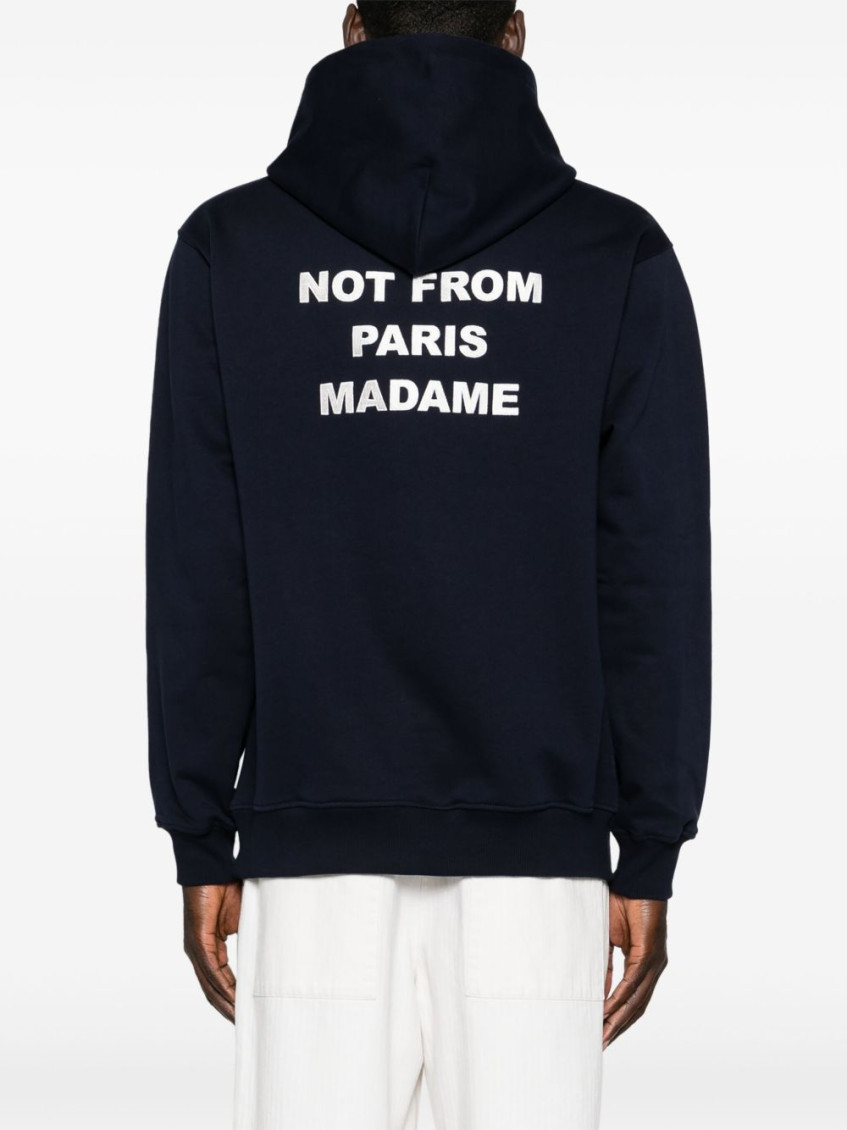 Slogan Hooded Sweatshirt