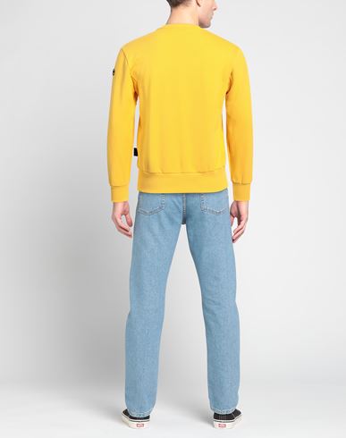 Man Sweatshirt Yellow Size L Cotton
