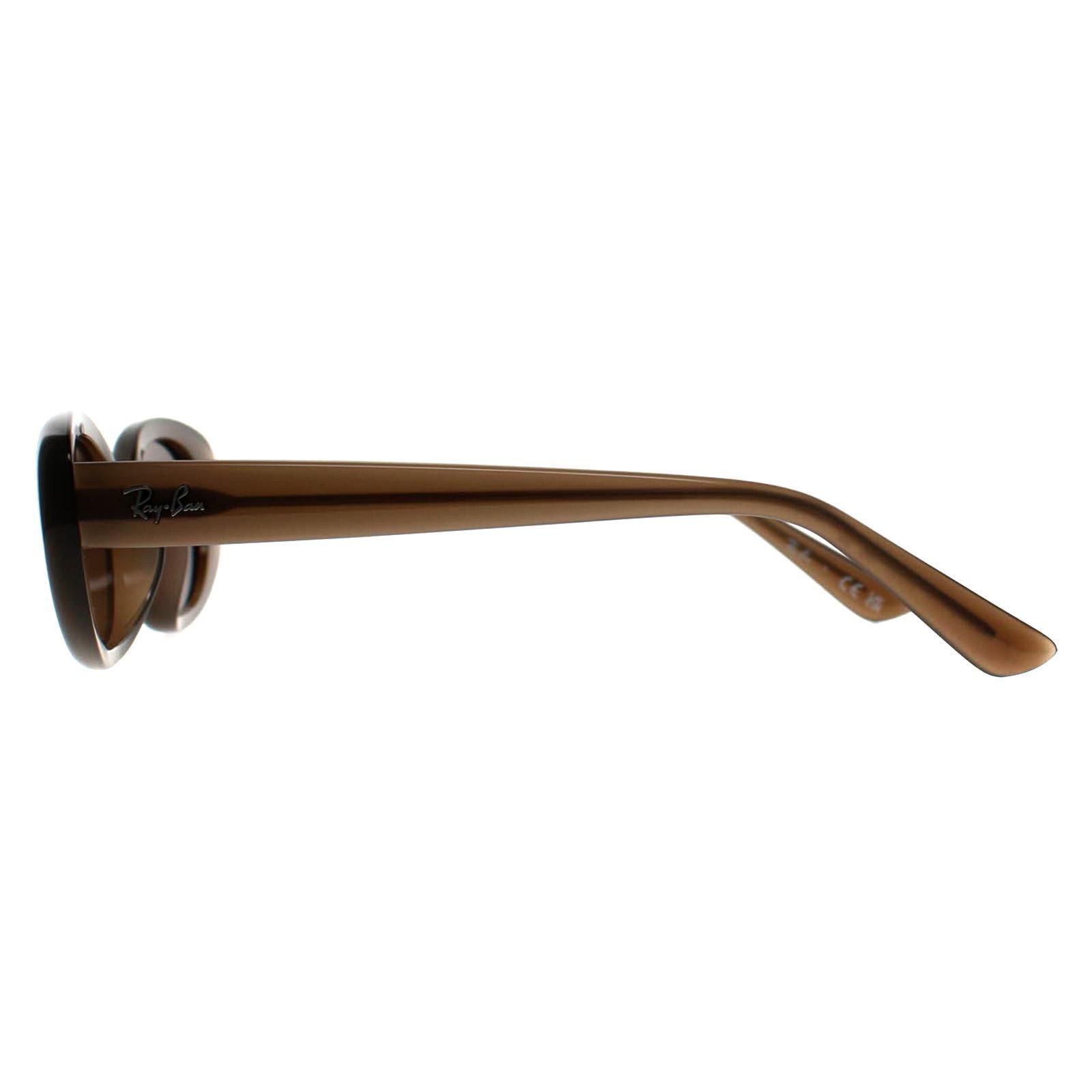 Ray-Ban Unisex Sunglass RB4441D Bio-Based -  Frame color: Opal Brown, Lens color: Dark Brown
