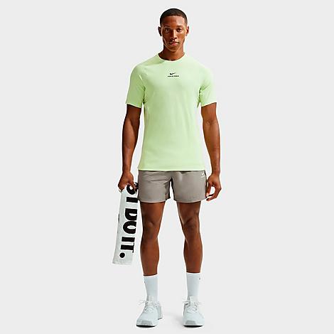 Men's Pro Dri-FIT 6" Training Shorts in Light Army/Light Liquid Lime