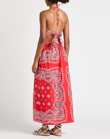 Woman Maxi dress Red Size 10 Cotton