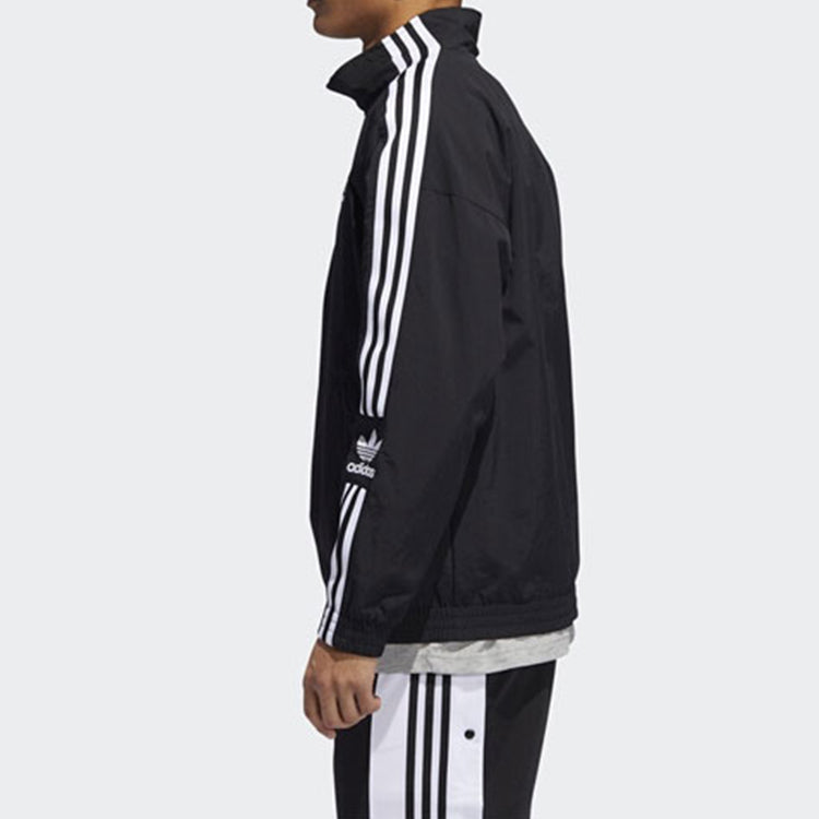 Originals Lock Up TT Sleeve Logo Retro Sports Jacket Black