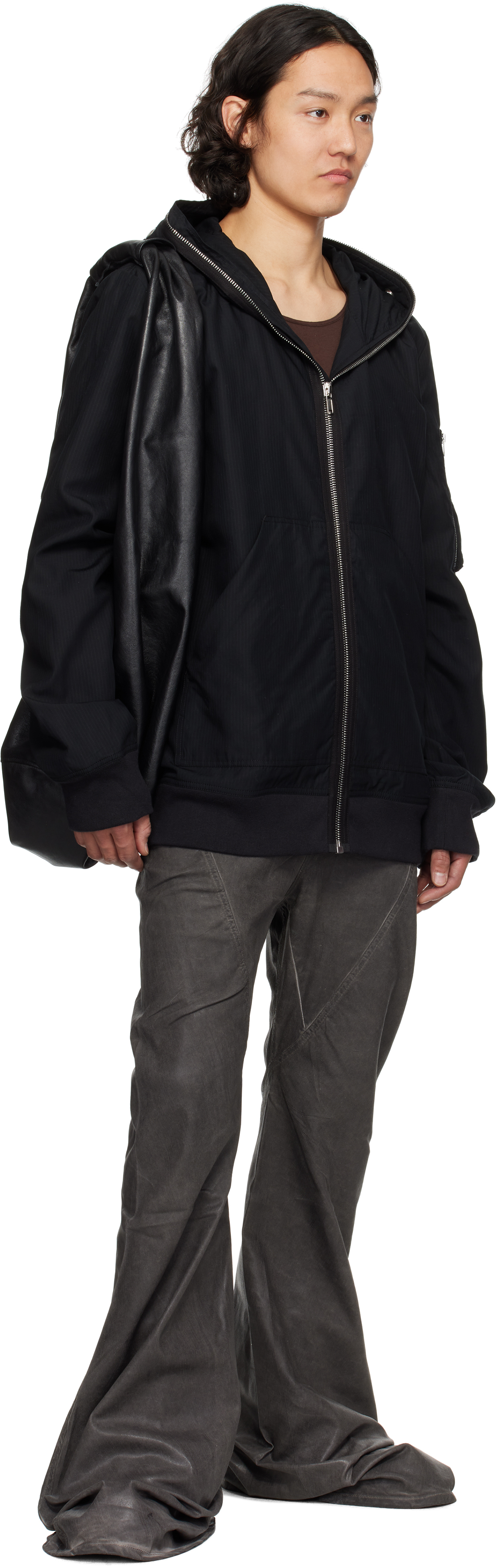 Rick Owens DRKSHDW Gray Hollywood Bias Bootcut Jeans
