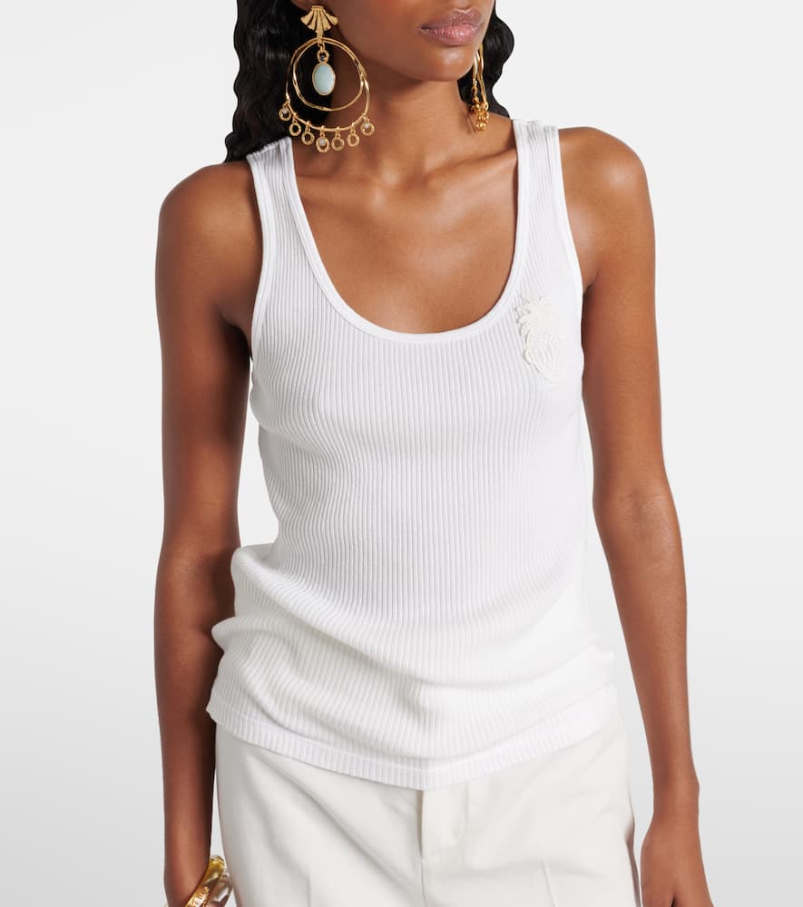Chloé Logo cotton jersey tank top