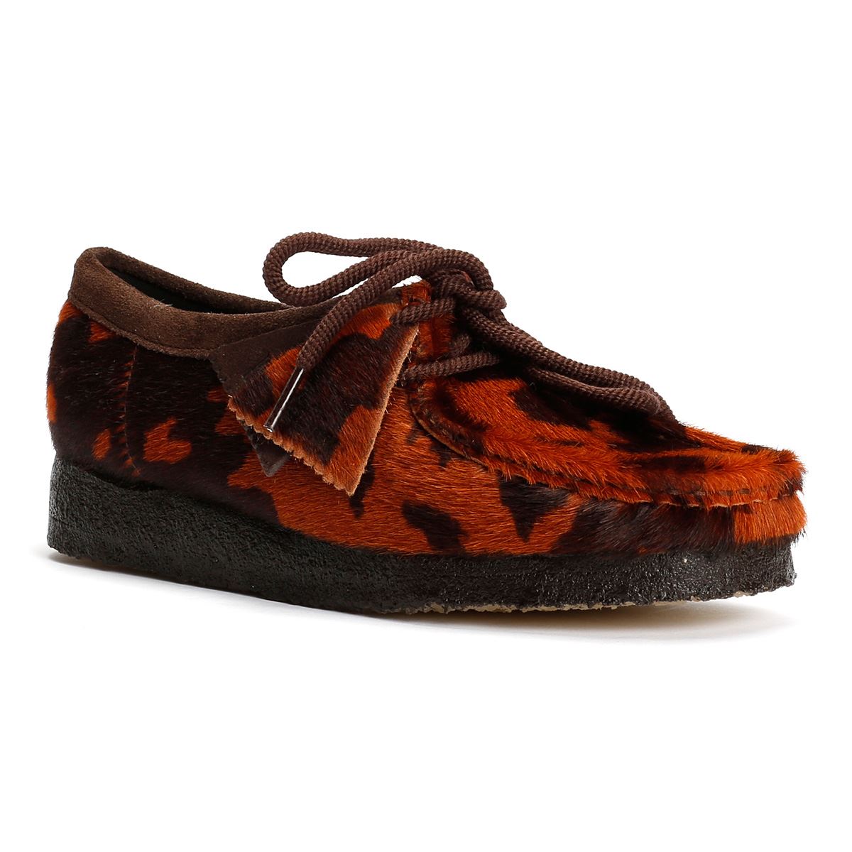 Clarks Originals Wallabee Women's Brown Cow Print Shoe