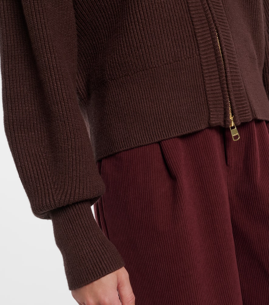 Enrico zip-up cardigan