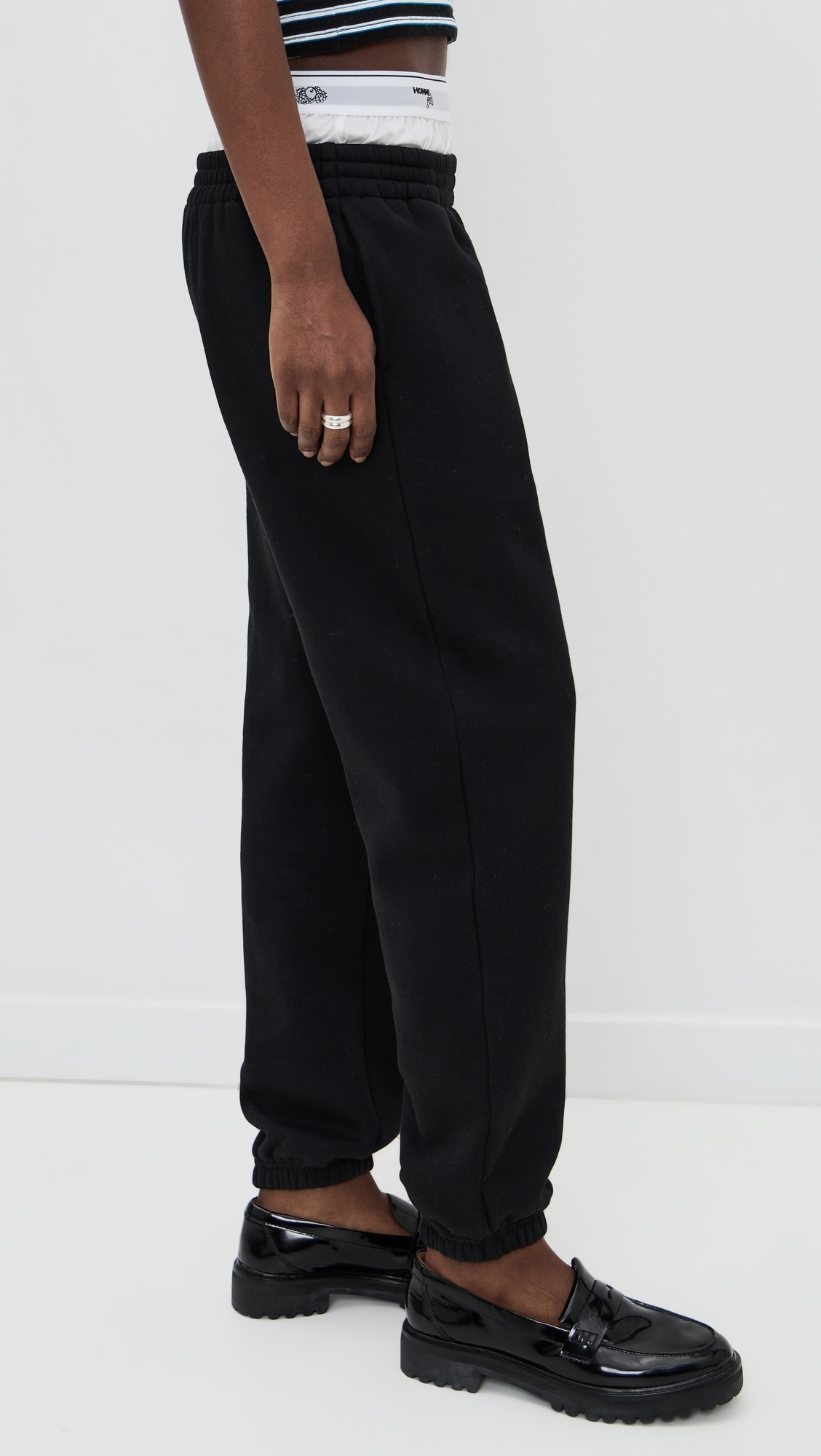 Homme Girls x Fruit of the Loom Boxer Sweatpants Black