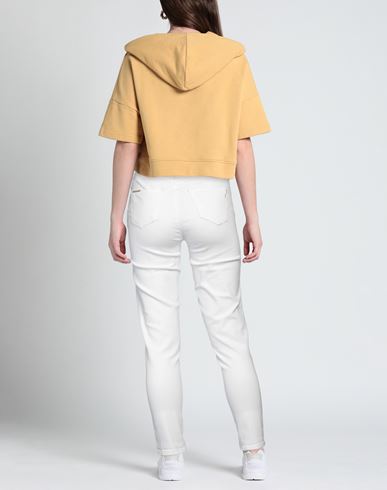 Woman Jeans White Size 27 Cotton, Viscose, Elastane