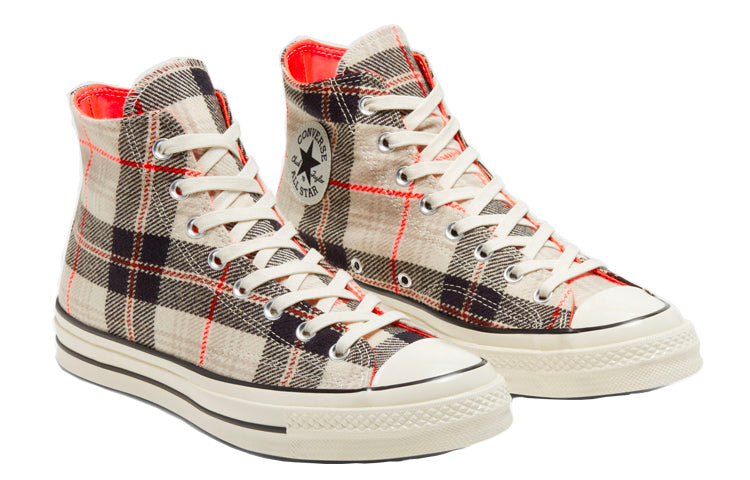 Plaid Chuck 1970s 'Creamwhite Gray'