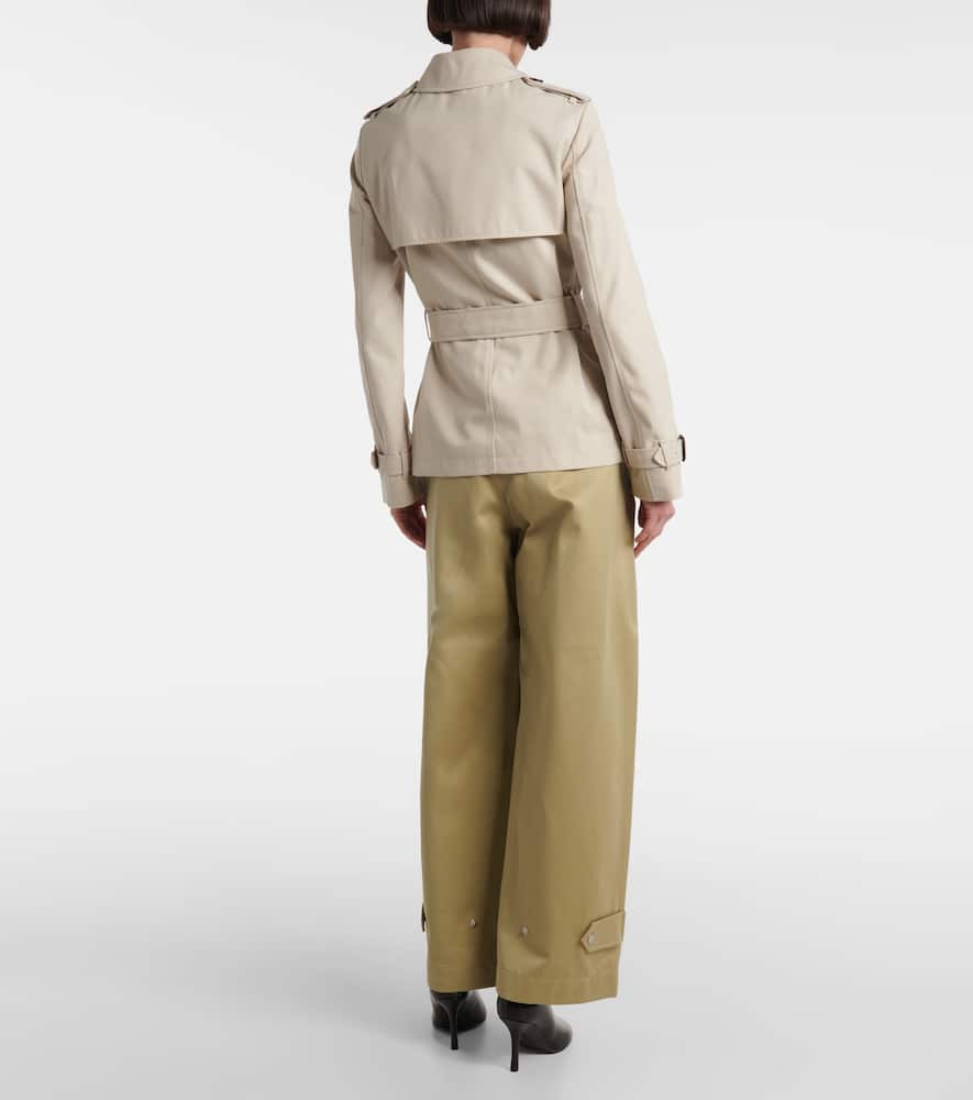 Gabardine trench coat