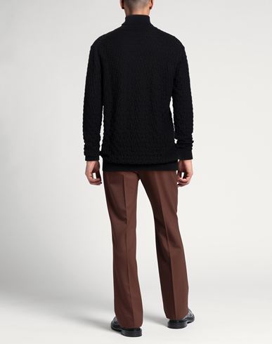 Man Turtleneck Black Size 48 Merino Wool