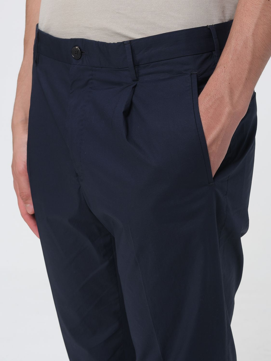 Pants Men color Blue