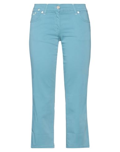 Jacob Cohёn Woman Pants Pastel blue Size 24 Cotton, Elastane