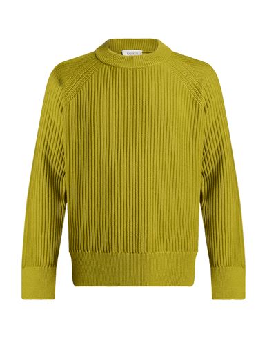 Man Sweater Lime green Size 40 Merino Wool