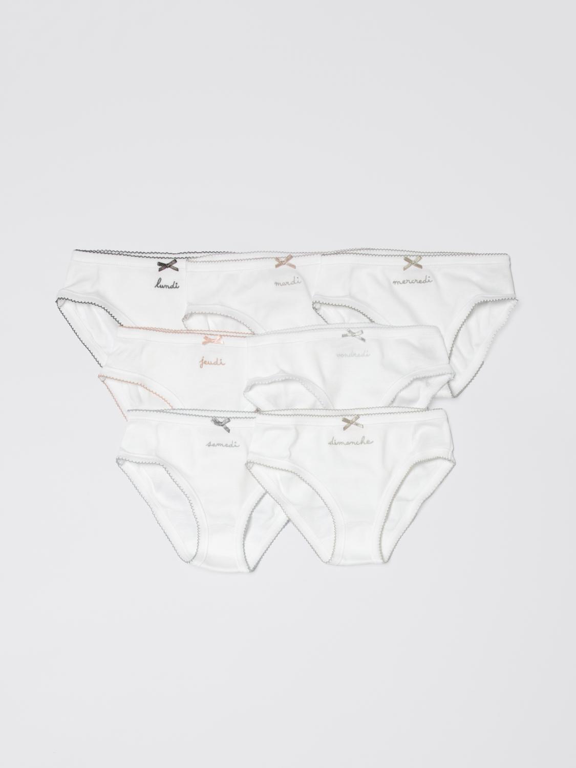 Embroidered briefs (set of seven) - White