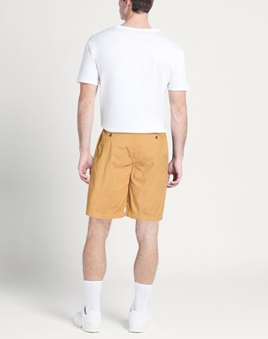 Man Shorts & Bermuda Shorts Camel Size 28 Cotton, Elastane