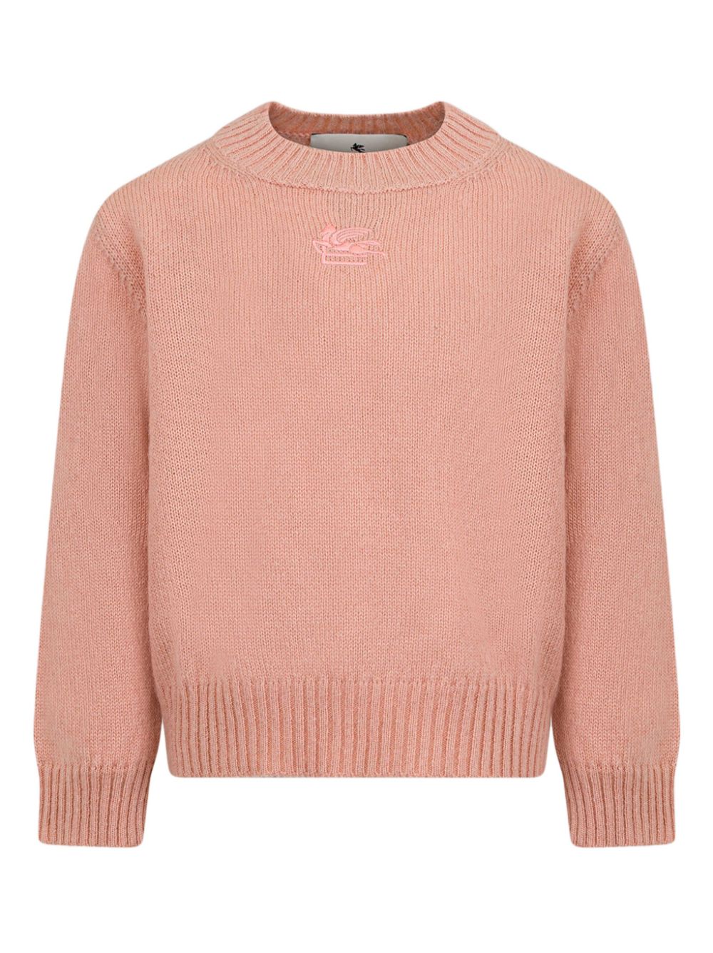Logo-embroidered jumper - Pink