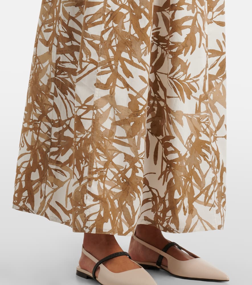 Printed cotton maxi dress