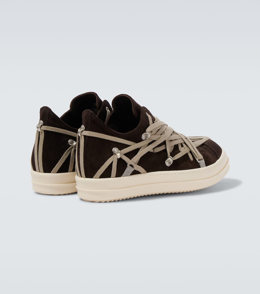 Megalace suede sneakers