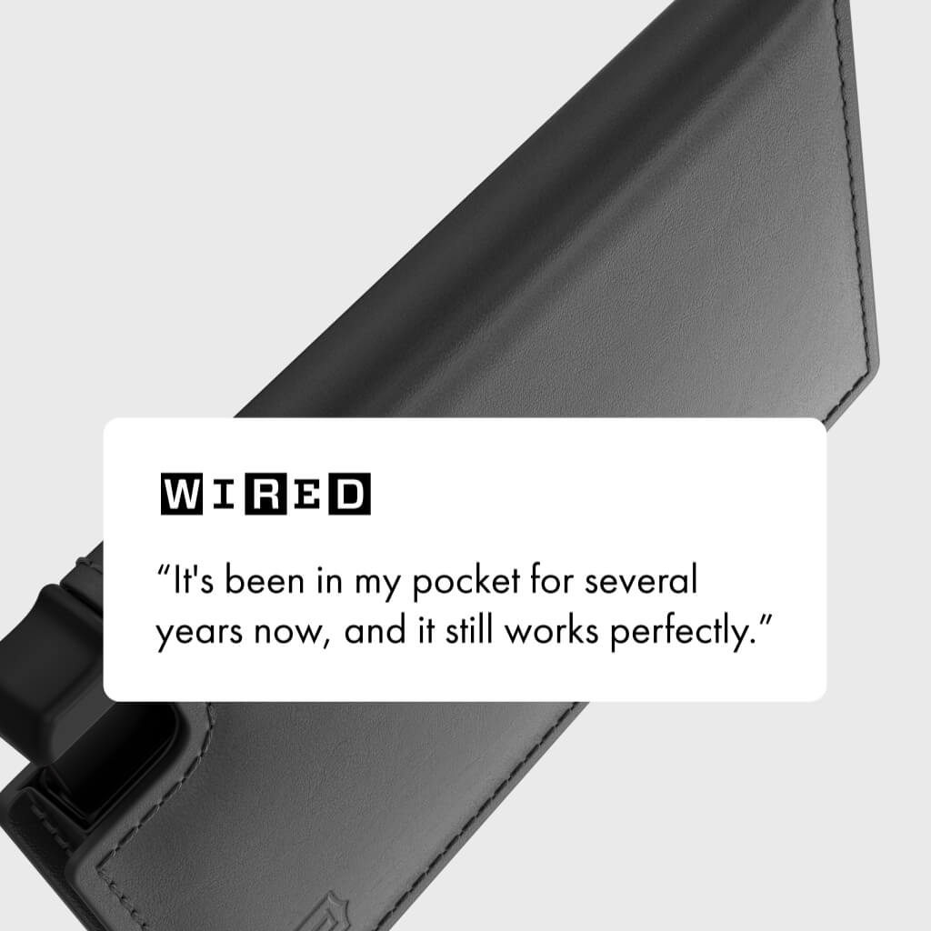 Men's Wallet - Smiley x Ekster Premium Slim Men's Wallet Trackable Wallet Leather Smart Wallet RFID Blocking