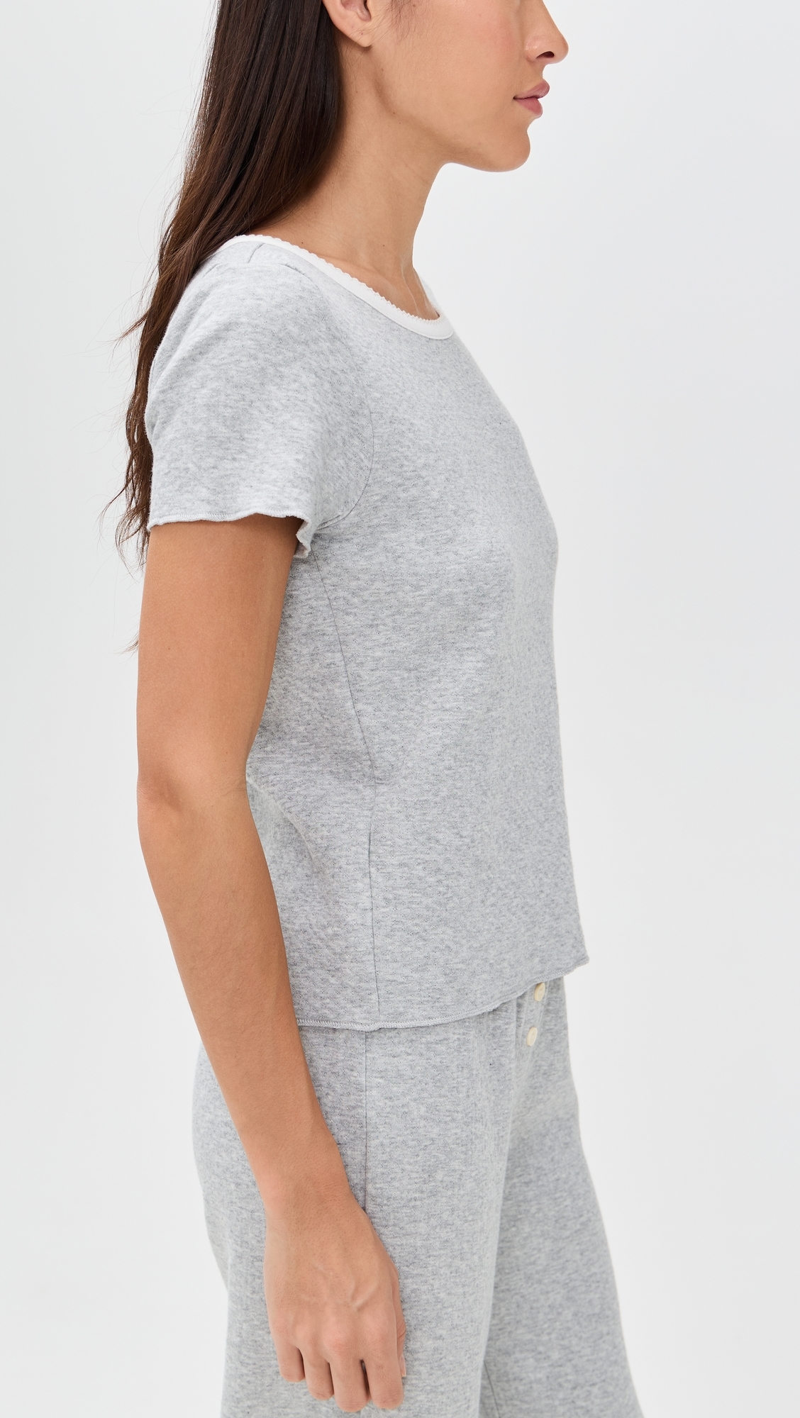 Baby Jean Tee Heather Grey