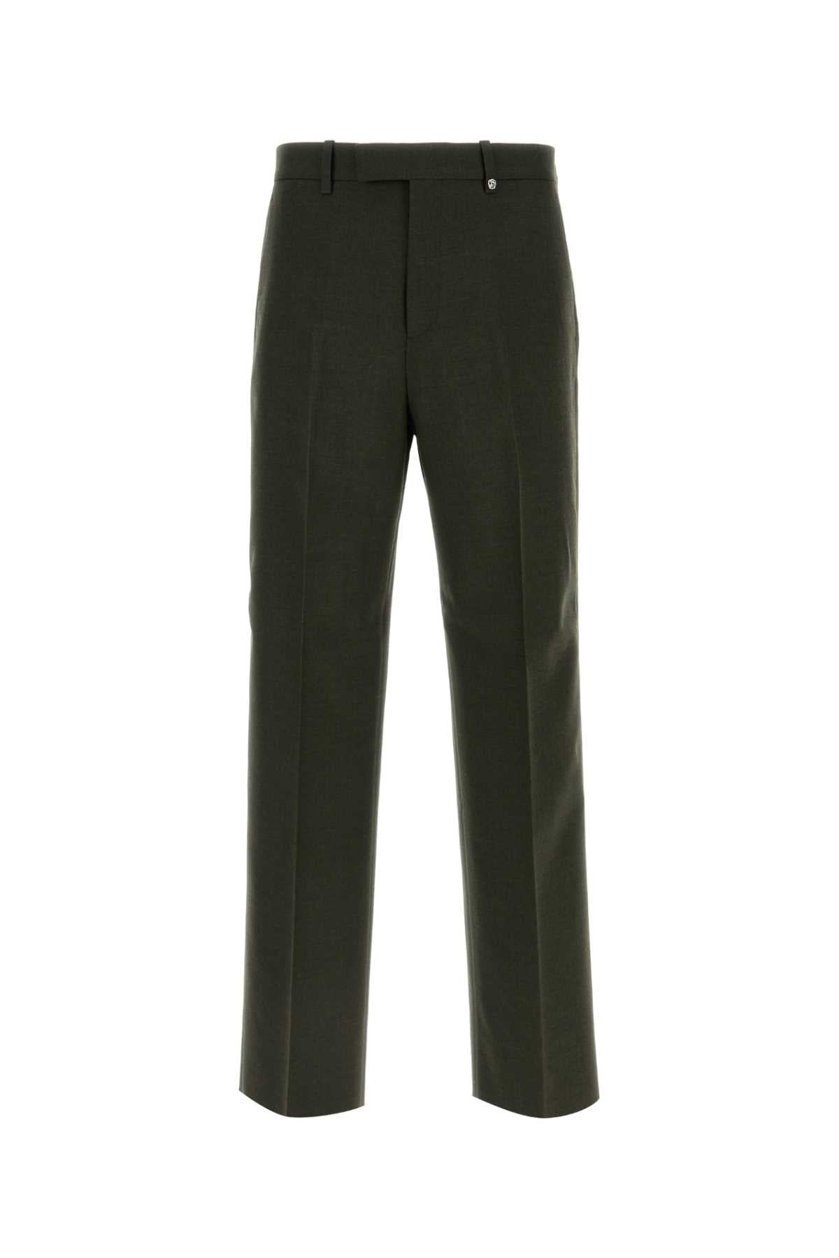 Wool Trousers — Green