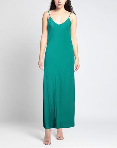 Woman Maxi dress Deep teal Size XS Viscose, Silk, Elastane