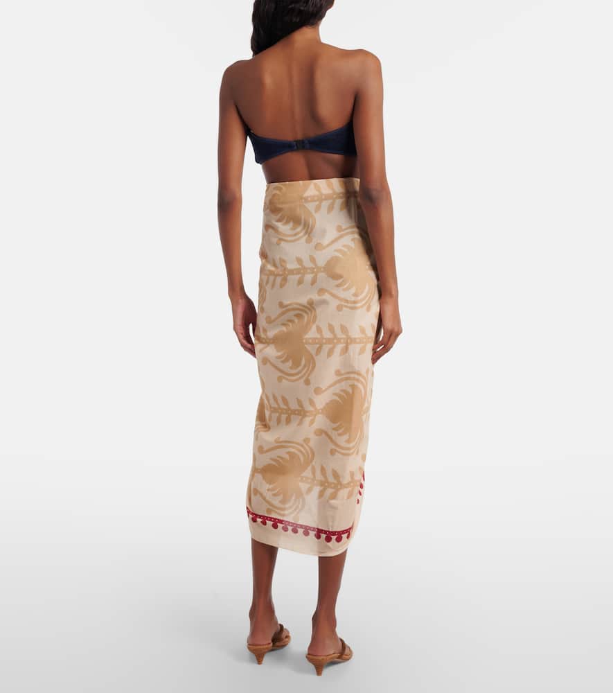 Prismatic Flow cotton beach cover-up