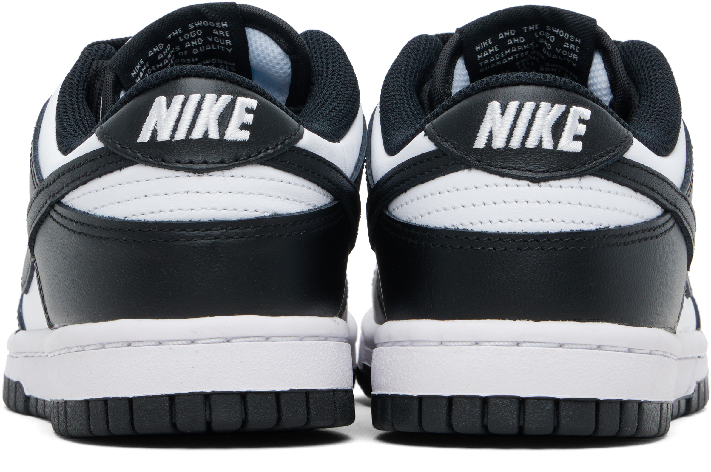 White & Black Dunk Low Sneakers