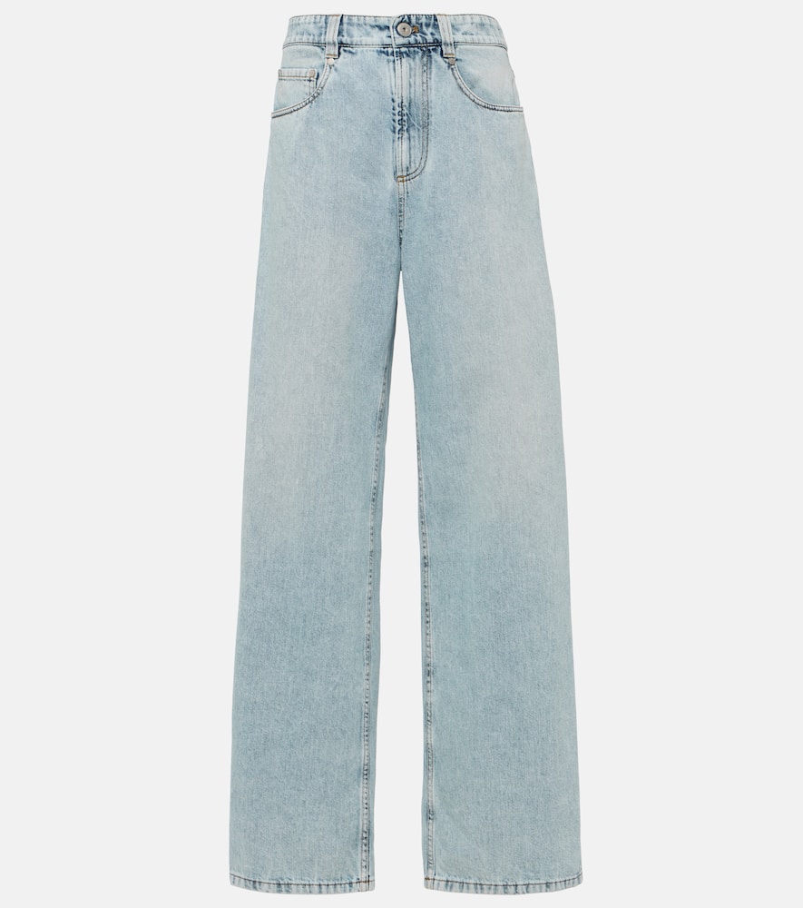 High-rise straight jeans