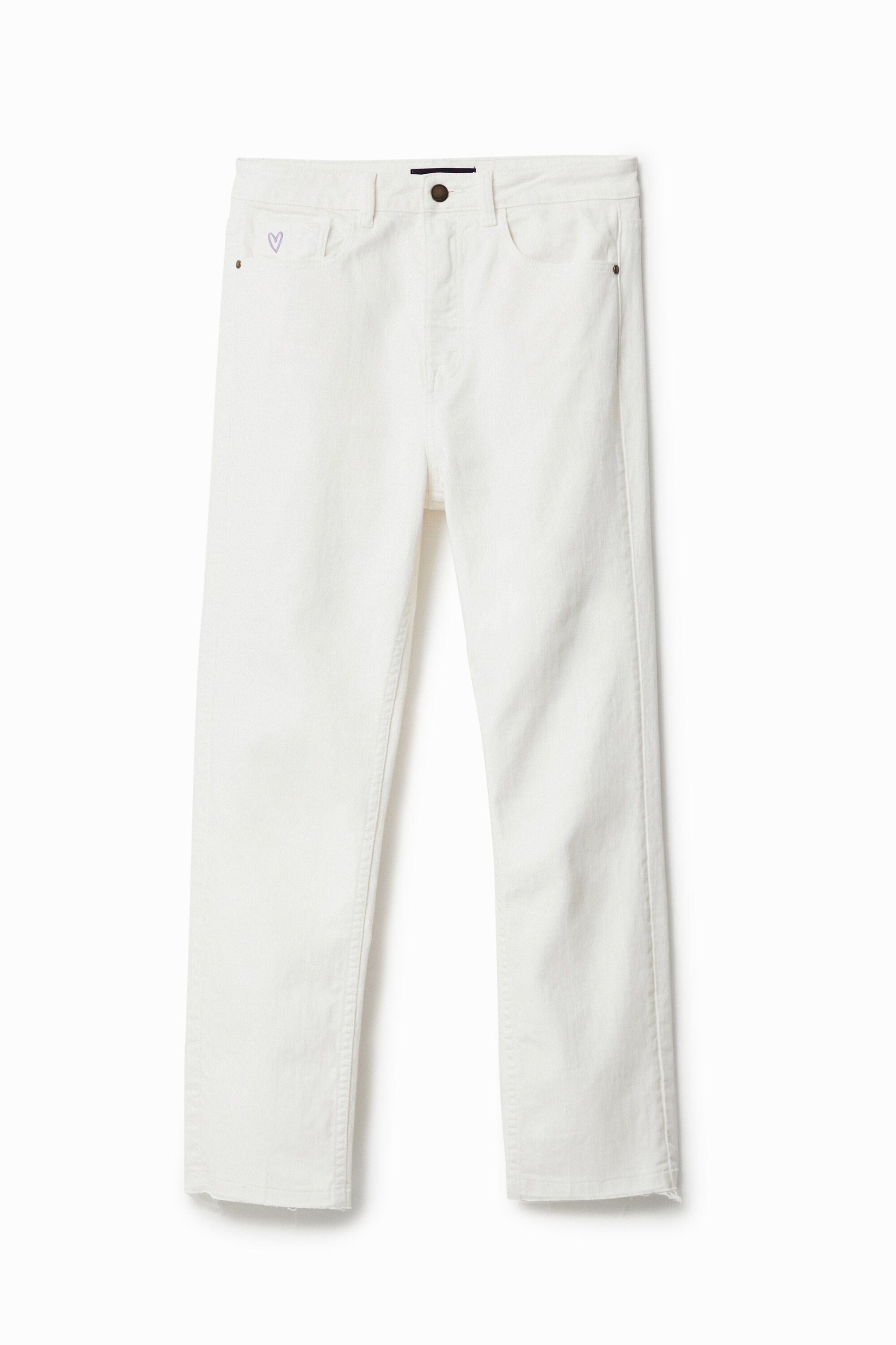 Straight cropped jeans