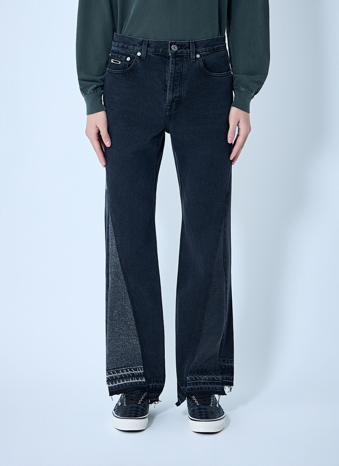Twisted Wide Leg Jeans