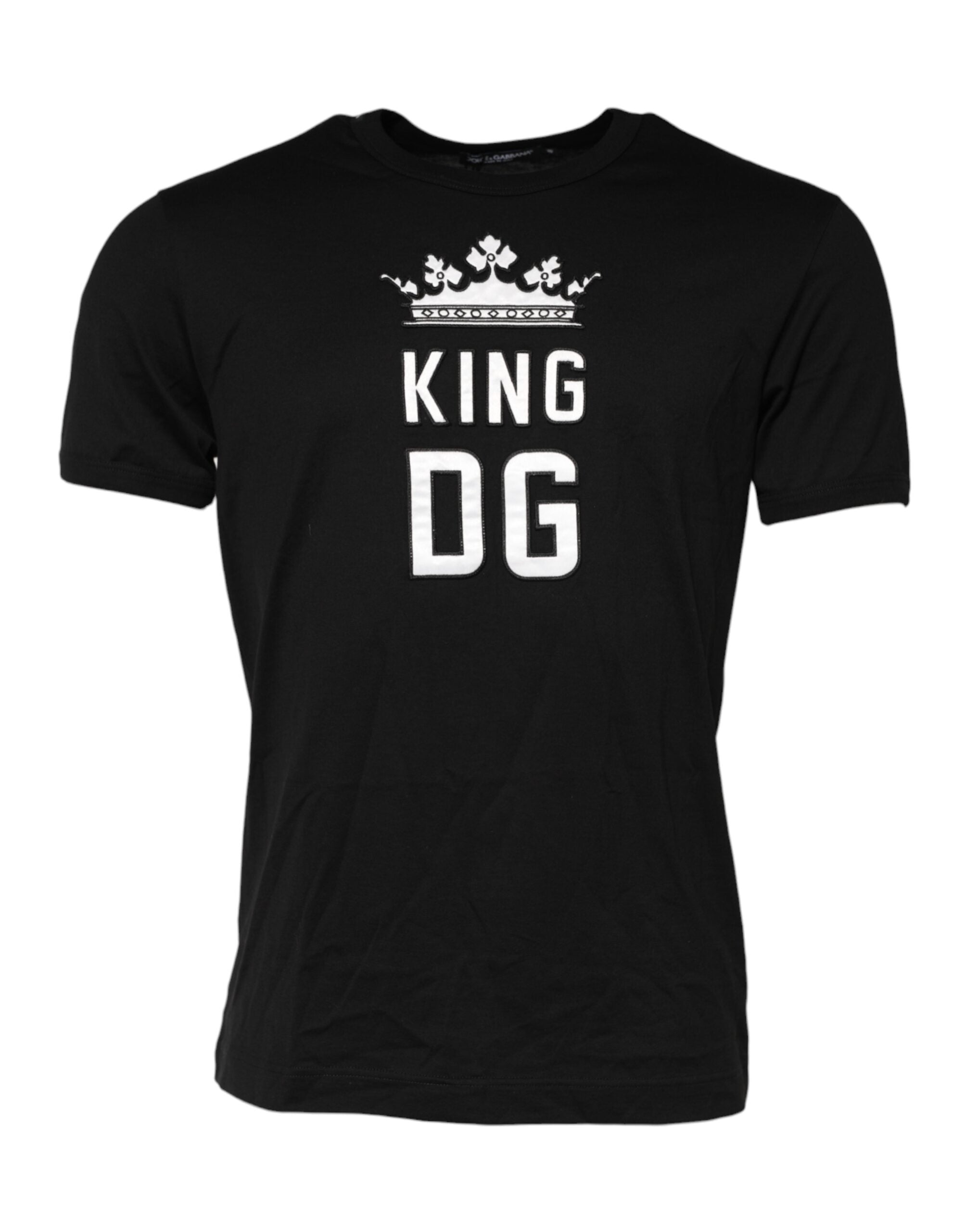 Logo-Printed Crown T-Shirt — Black