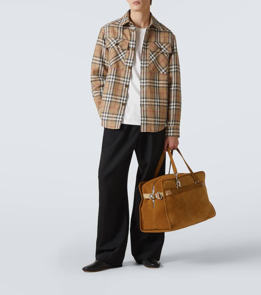 Burberry Suede briefcase