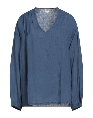 Woman Top Navy Size M Linen