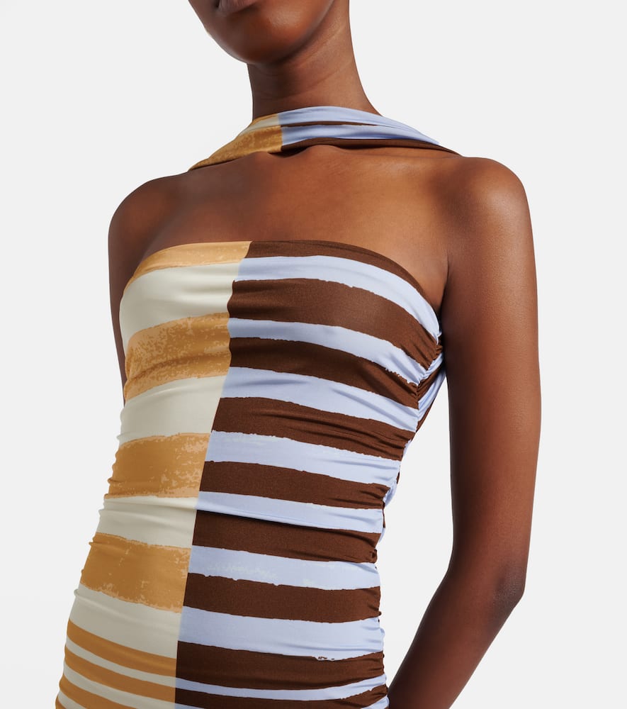 Ornella striped midi dress