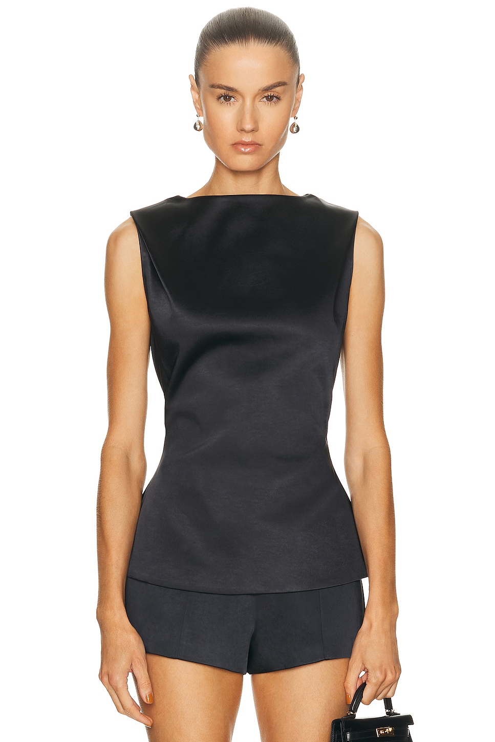 EAVES Gimle Top in Black - Black. XXS also in L, M, S