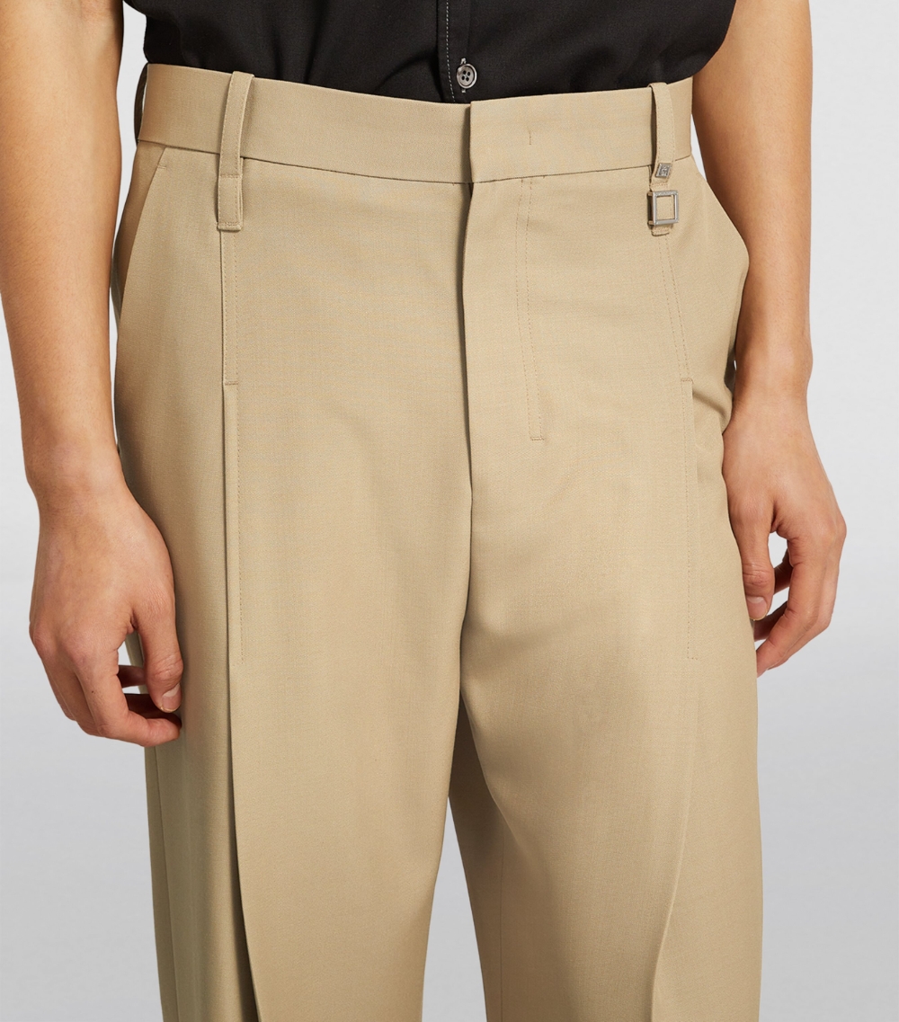 Wool Wide-Leg Trousers