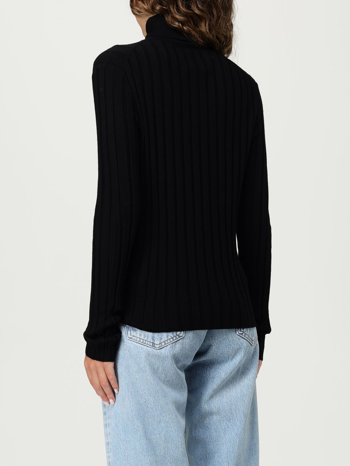 Ribbed-knit virgin wool cardigan - Neutrals