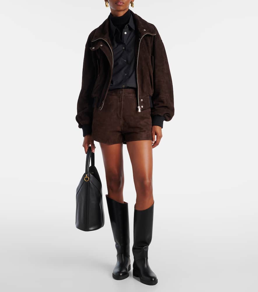 Briar suede bomber jacket