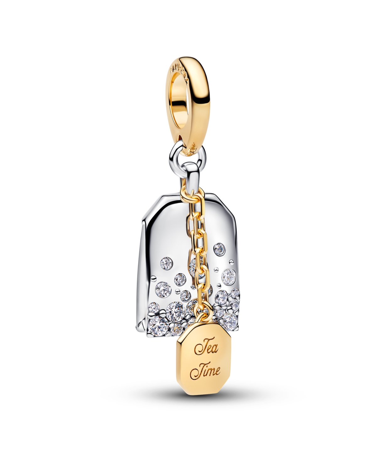 X Bridgerton Tea Bag Dangle Charm - Two-Tone