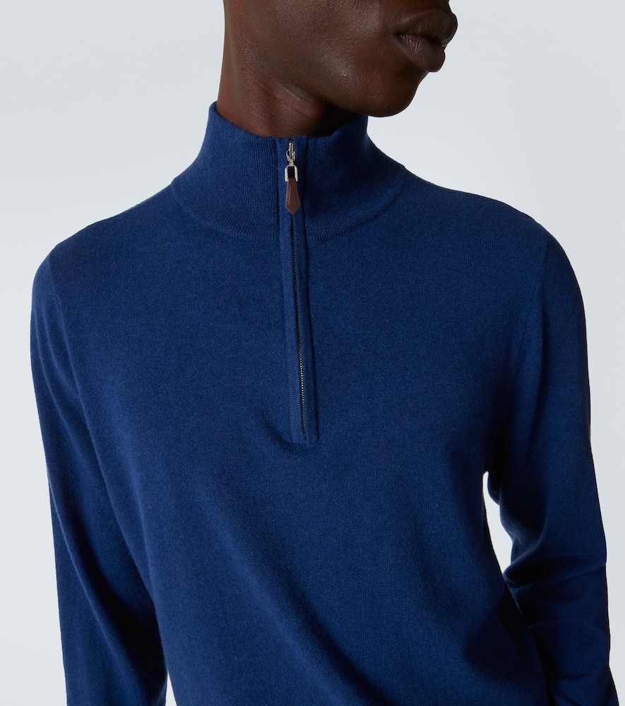 Mr Fenchurch cashmere half-zip sweater