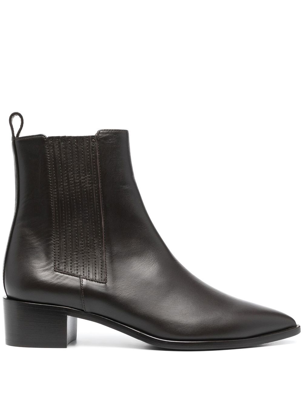 Olivia leather ankle boots - Brown