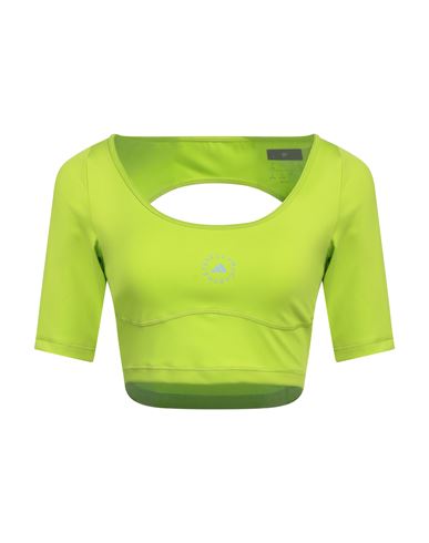 Adidas By Stella Mccartney Woman Top Lime green Size 0 Recycled polyester, Elastane