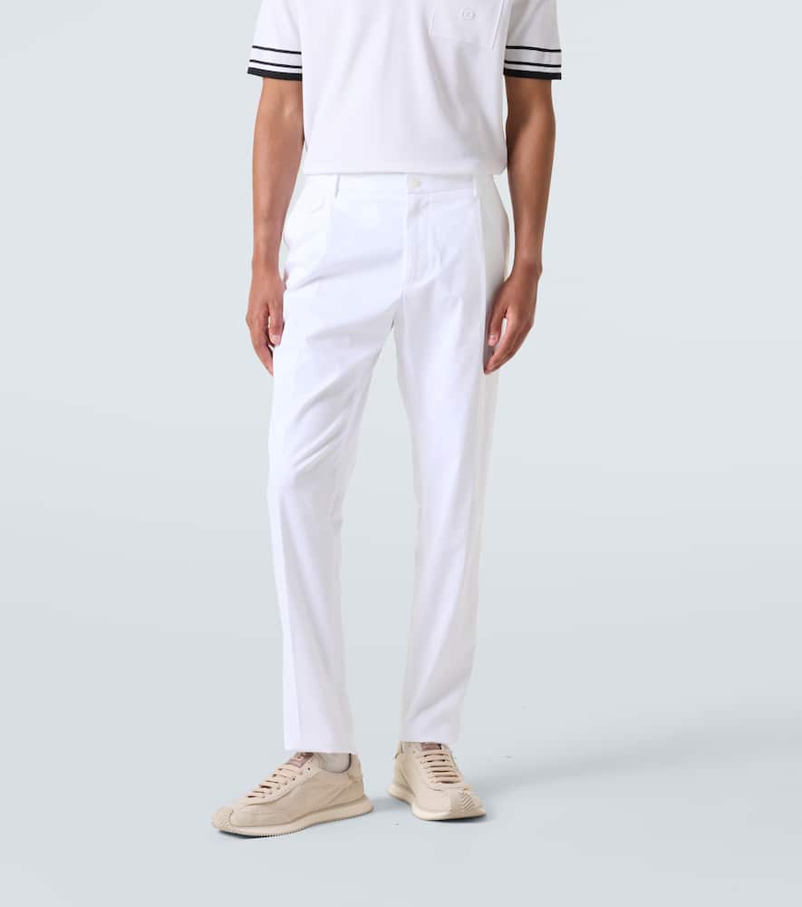 Cotton straight pants
