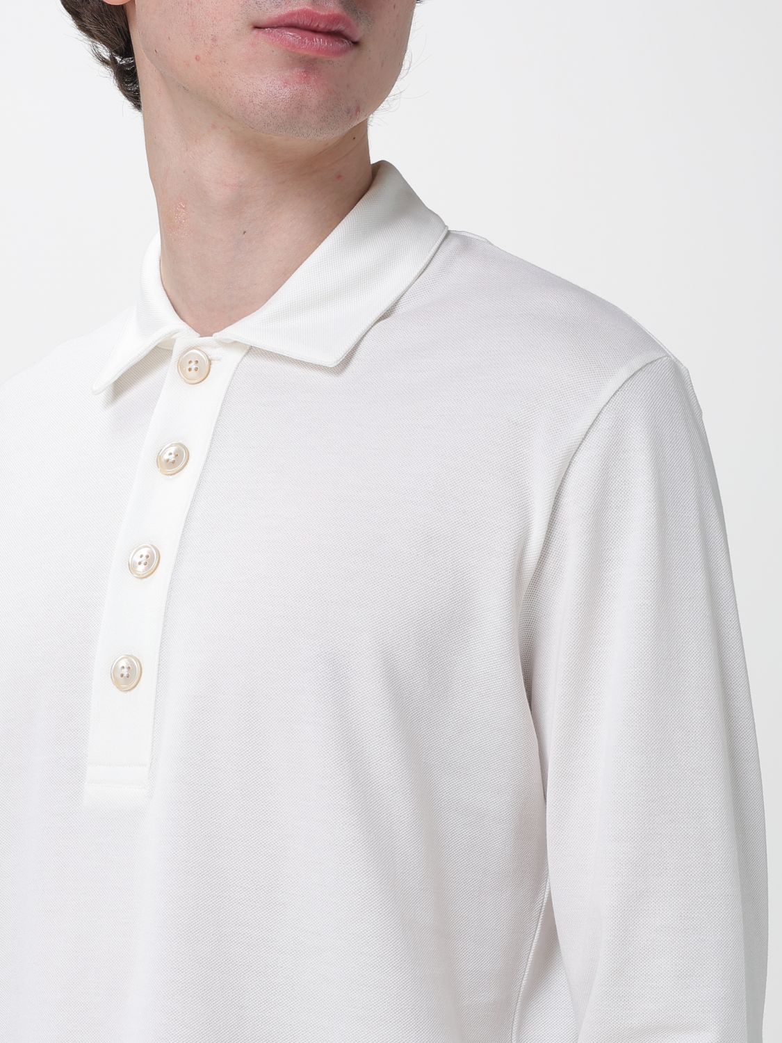 Polo Shirt Men color White