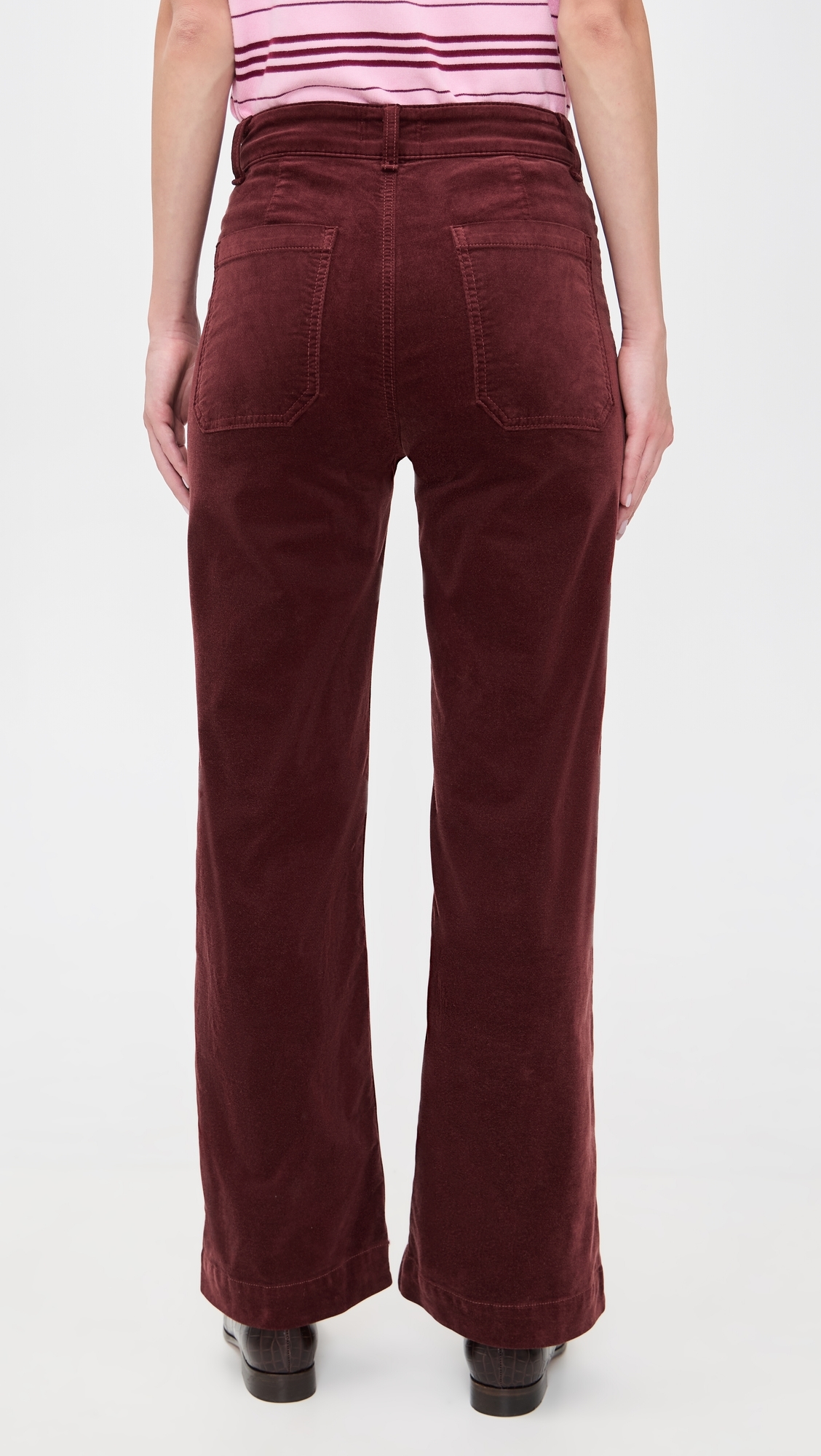 Sailor Velvet Pants Black Cherry