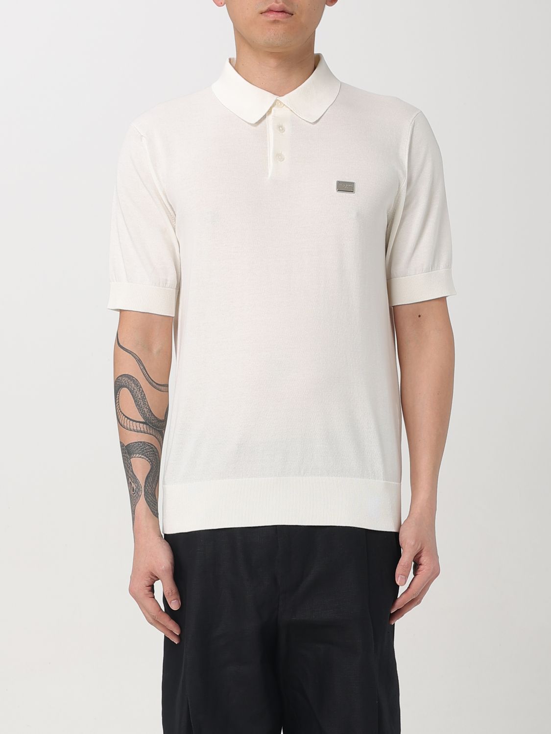 Polo Shirt Men color White